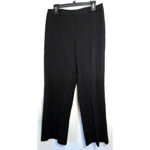 Lafayette 148 Black Virgin Wool Menswear High Rise Women's Pants Size 8 EUC